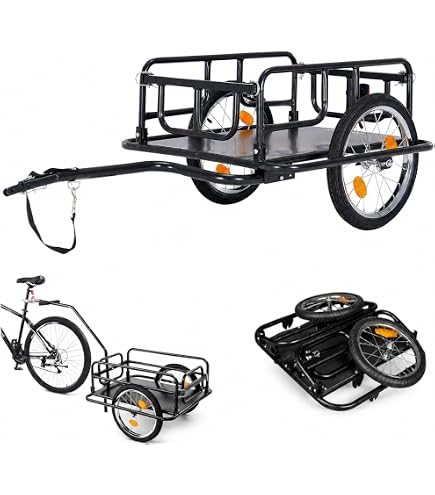Amazon.co.jp: サイクルトレーラー リアカー バイク リヤカー 自転車